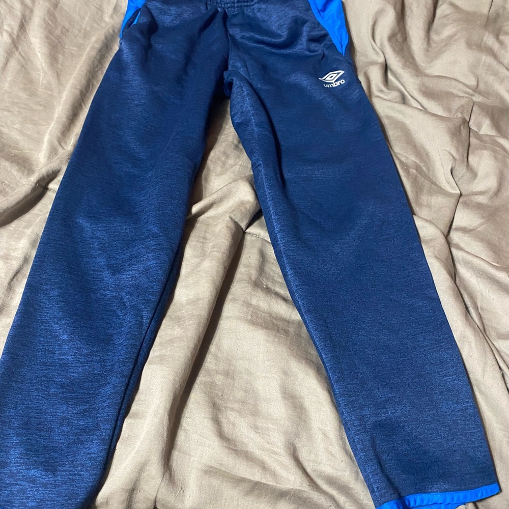 Umbro‎ Kids Dark Blue Joggers with Light Blue Accents